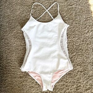 Zimmermann Cutout Style Sides One Piece Swimsuit